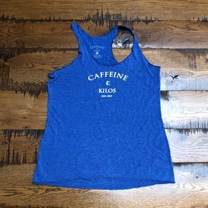 Caffeine and Kilos tank top sz.L